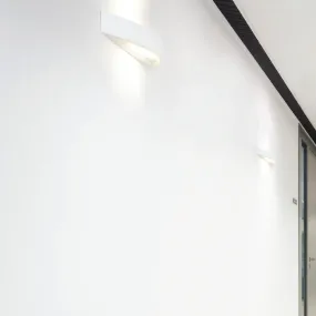 Applique BF-8042 53 R7s 40CM LED gesso bianco biemissione lampada parete verniciabile vetro interno IP20