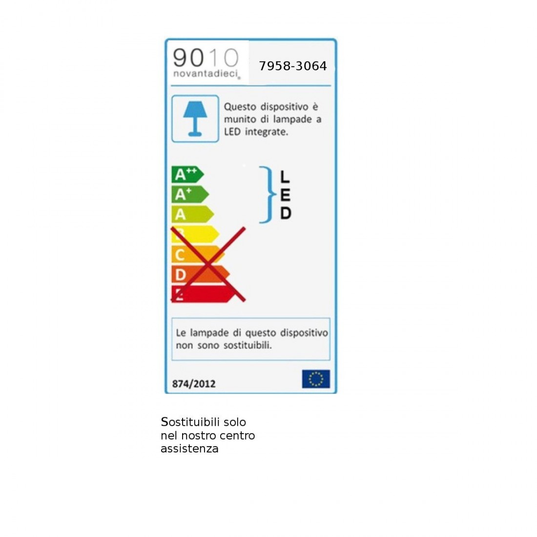 Applique BF-7958 3064 LED 12W 1800LM angolo gesso lampada parete vaschetta verniciabile interno IP20