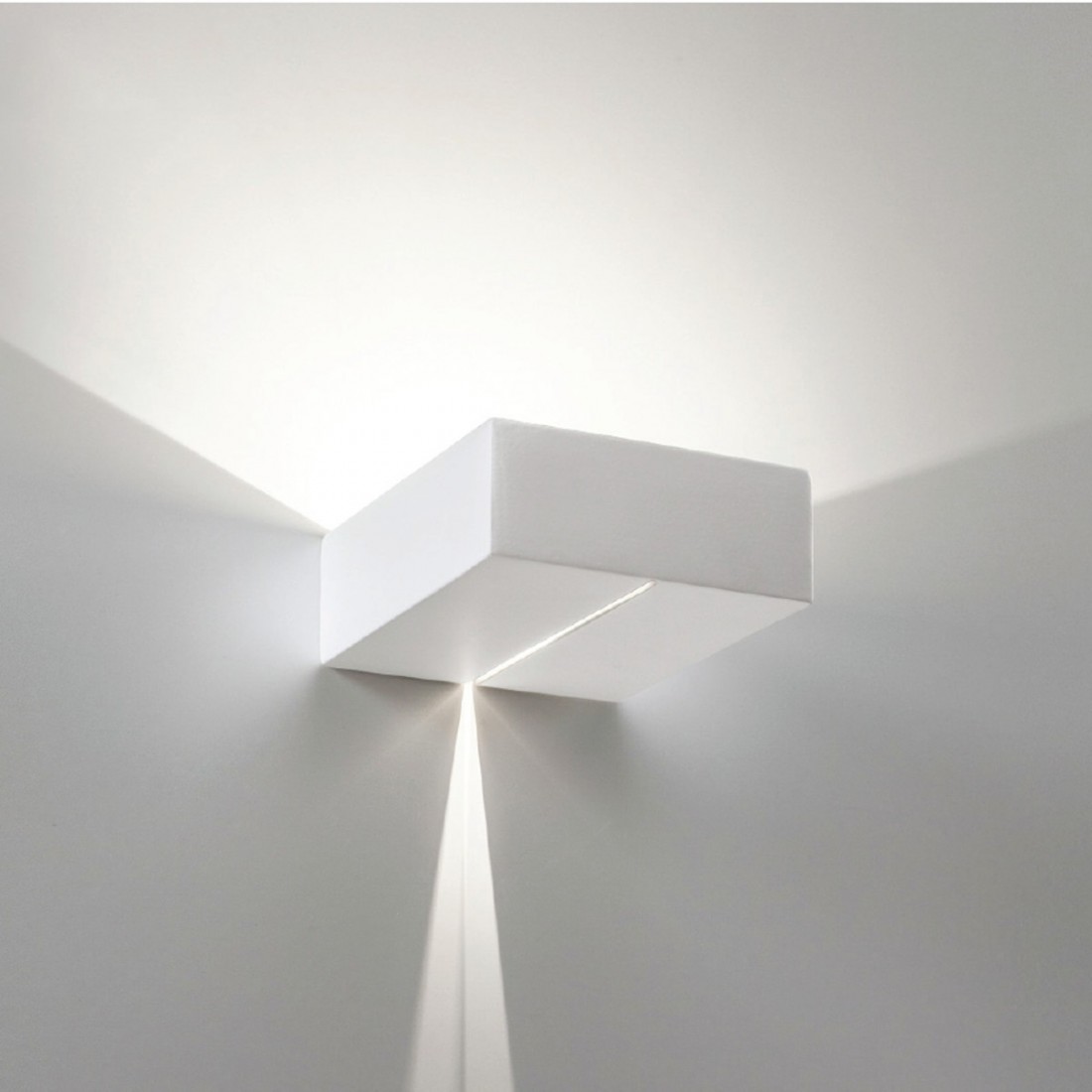 Applique BF-MENSOLA 8459 3069 14.5CM 9W 1350LM LED modulo gesso bianco verniciabile lampada parete interno IP20