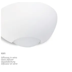 Applique BF-9207 3057 LED 9W craie blanche applique murale à peindre biemission plateau interne IP20