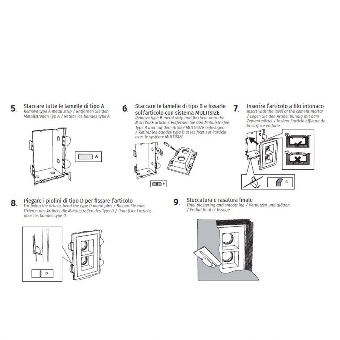 Boîtier extérieur BF-4176 023.402 accessoire mur à mur