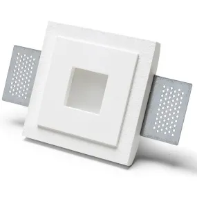 Faretto incasso BF-4278 GU10 LED gesso bianco verniciabile quadrato cartongesso muratura interno IP20 IP44