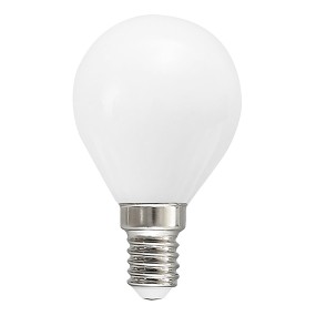Pack 10 Ampoules GE-GLA290 B 6W LED E14 360 ° verre blanc goutte lumière chaude