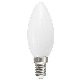 Confezione 10 Lampadine GE-GLA270 B E14 6W LED 360° 3000°K vetro bianco luce calda