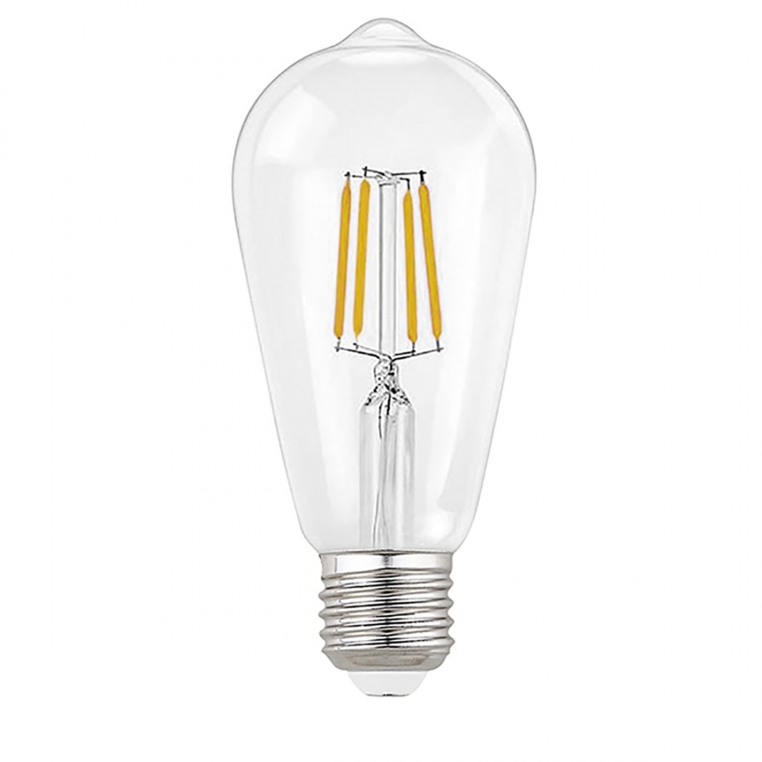 GE-GLA254C 8W E27 Ampoule LED 1055LM 2700 ° K verre conique transparent