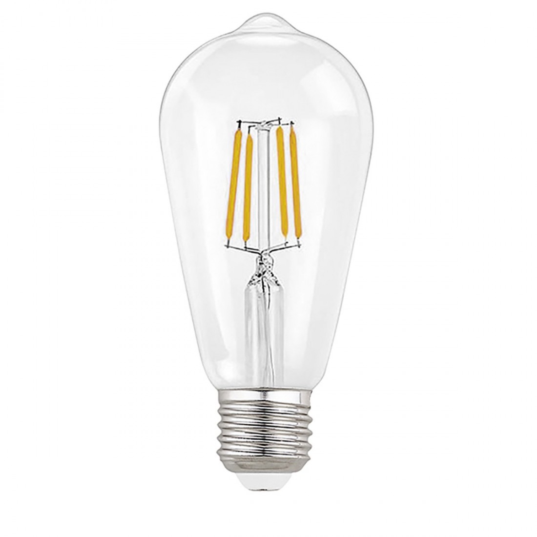 GE-GLA254C 8W E27 Ampoule LED 1055LM 2700 ° K verre conique transparent