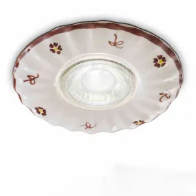 Faretto incasso FE-PESCARA COSTE C480 GU10 LED incasso ceramica artigianale classico interno