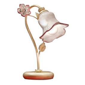 Abat-jour classica Ferroluce PISA C1209 LU E14 LED metallo ceramica lampada tavolo