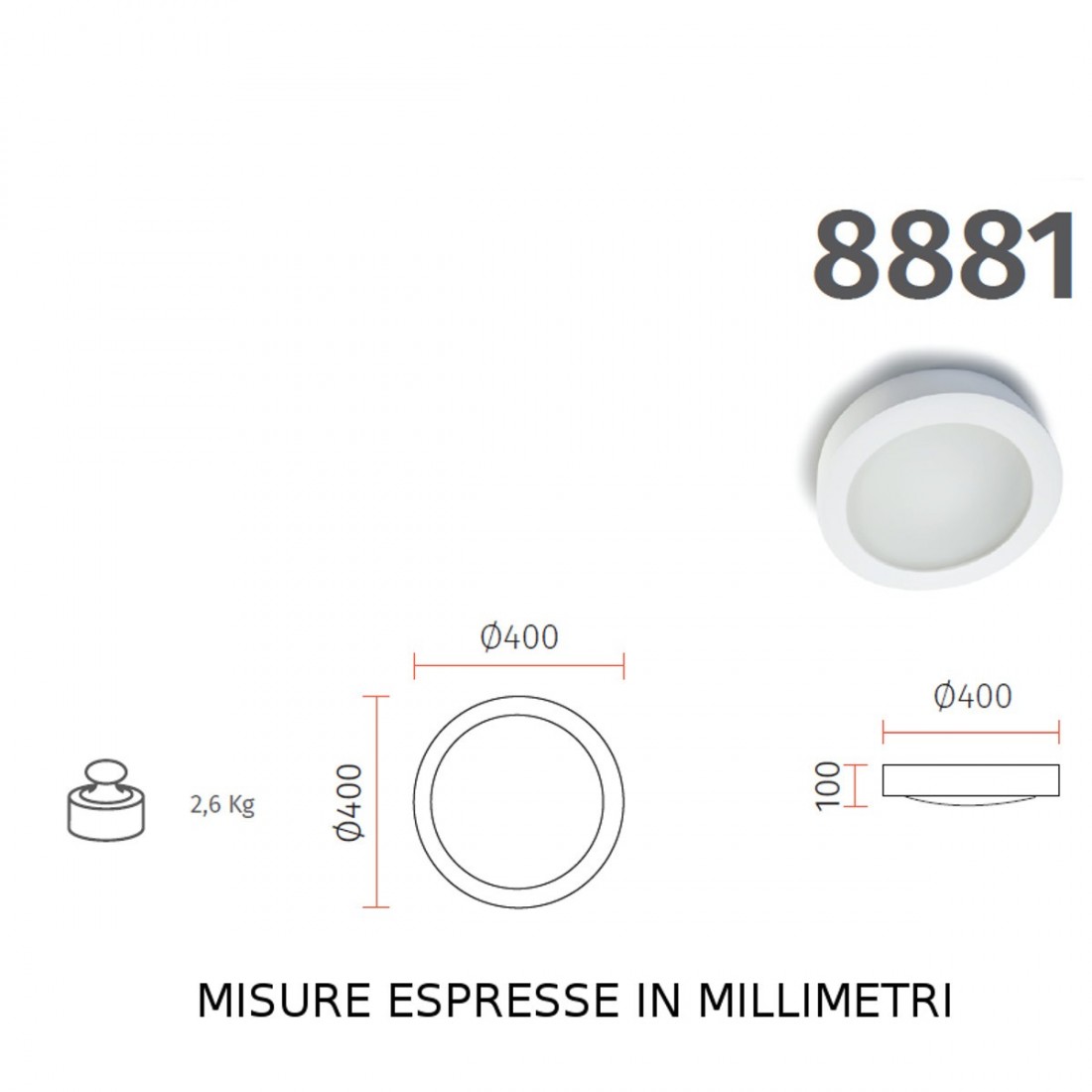 Plafoniera BF-8881 81 Belfiore