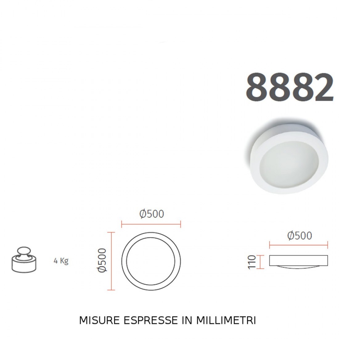 Plafoniera BF-8882 81 Belfiore