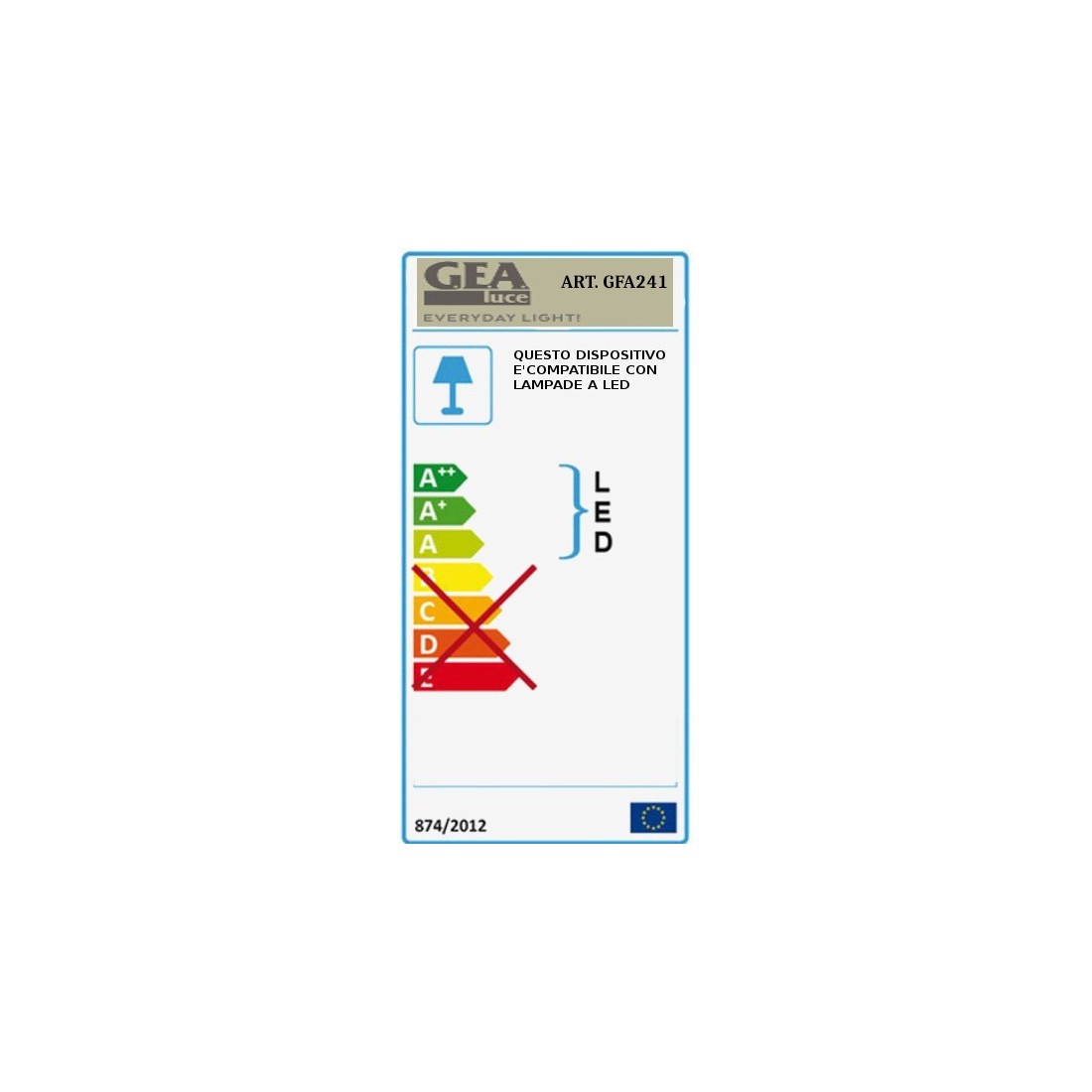 Faretto incasso GE-GFA241 GU10 7W LED IP20 orientabile alluminio nero opaco spot direzionabile cartongesso quadrato interno