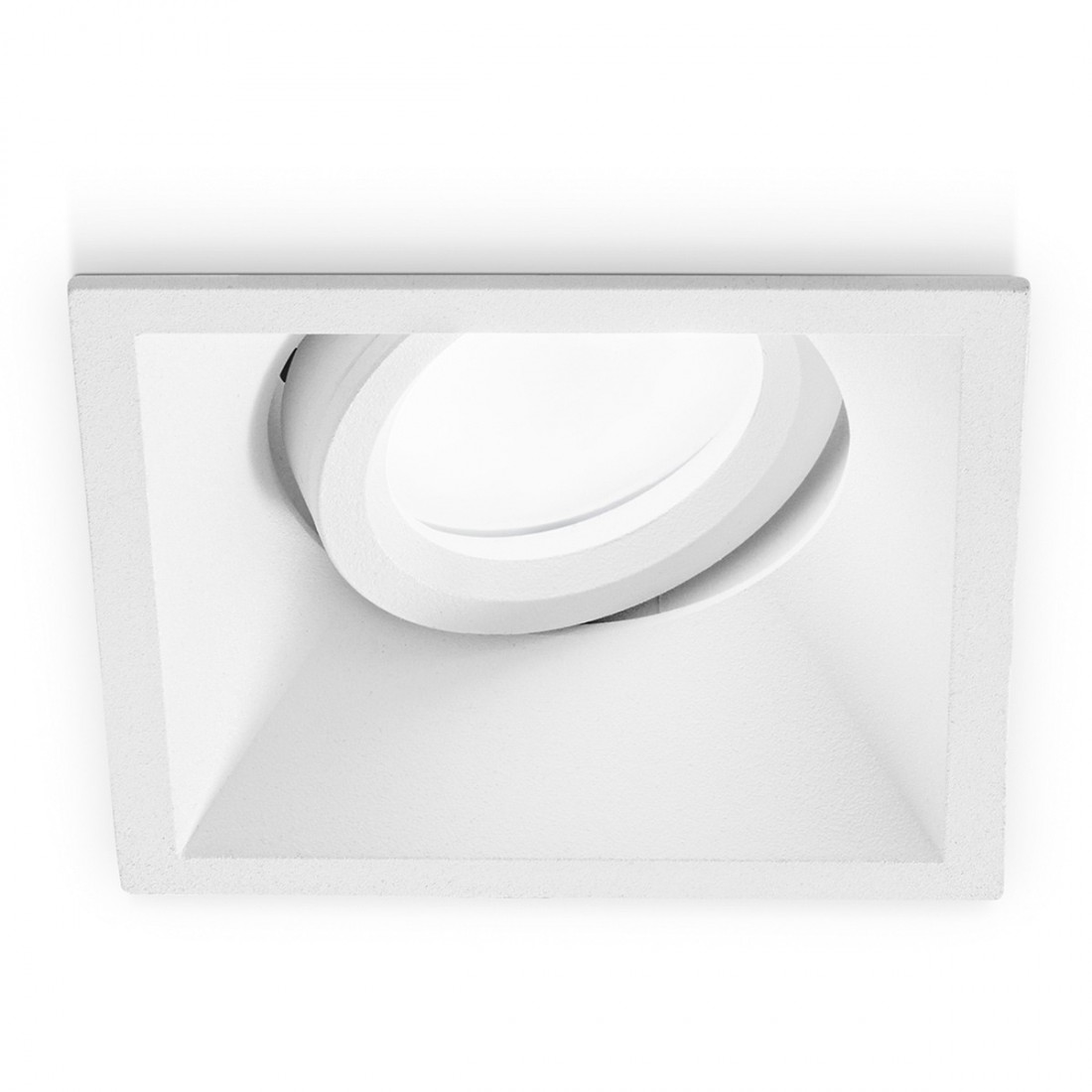 Faretto incasso GE-GFA241 GU10 7W LED IP20 orientabile alluminio nero opaco spot direzionabile cartongesso quadrato interno