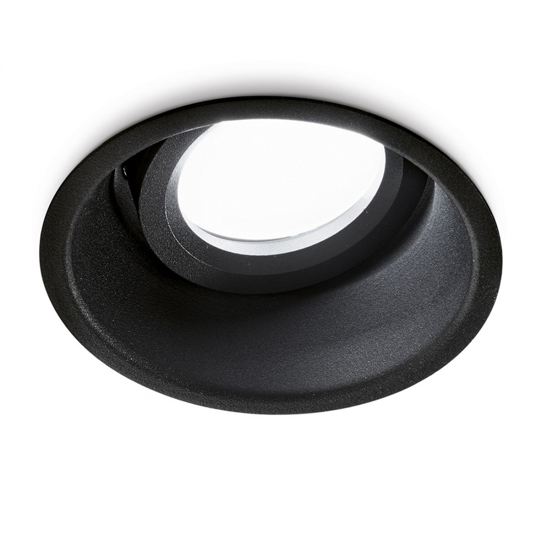 Faretto incasso GE-GFA231 GU10 7W LED IP20 orientabile alluminio nero opaco spot direzionabile cartongesso tondo interno