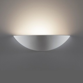 Applique BF-8428 41 E27 LED gesso vaschetta verniciabile monoemissione lampada parete interno IP20
