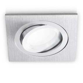 Spot encastré carré moderne orientable Gea Led GFA040 GU10 IP20