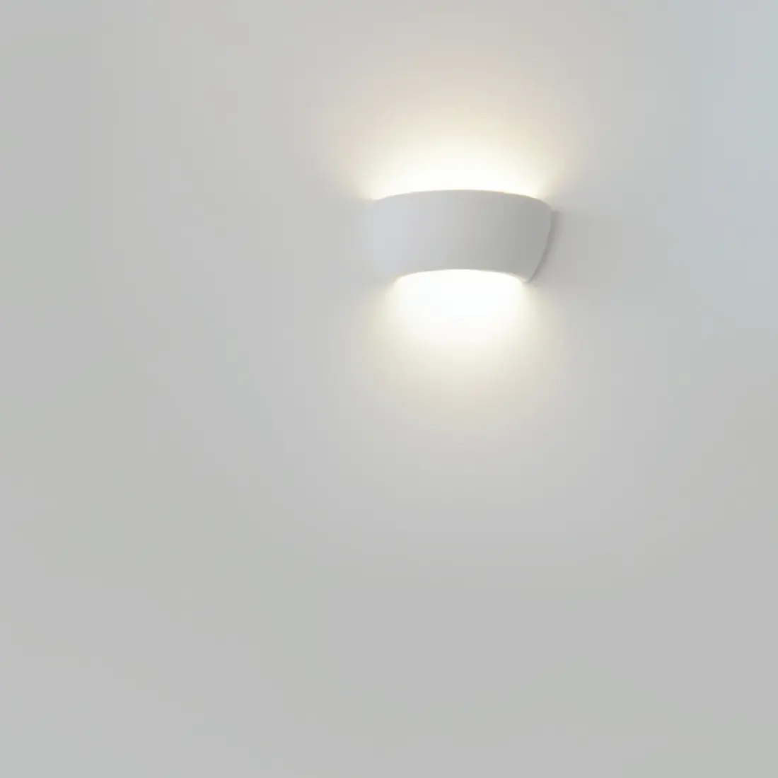 Applique BF-8254 3059 15W LED 2250LM gesso bianco verniciabile biemissione lampada parete vetro interno IP20