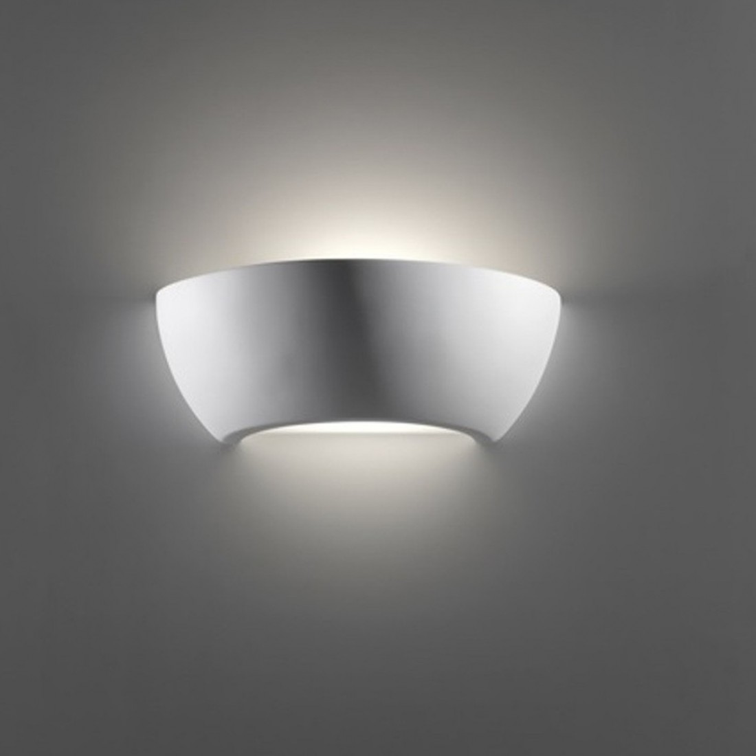 Applique BF-8254 E27 LED gesso bianco biemissione lampada parete vetro dipingere interno IP20