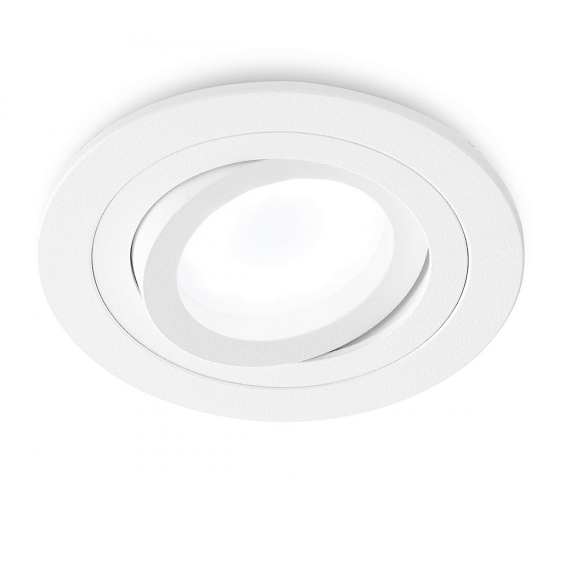 Faretto incasso GE-GFA090 GU10 LED IP20 orientabile alluminio spazzolato bianco nero opaco spot cartongesso tondo