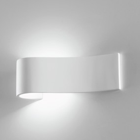 Applique BF-2615A G9 LED gesso bianco verniciabile fascia lampada parete interno IP20