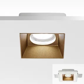 Faretto incasso GE-GFA632 classico gesso lampada incasso soffitto quadrata rame giallo interno