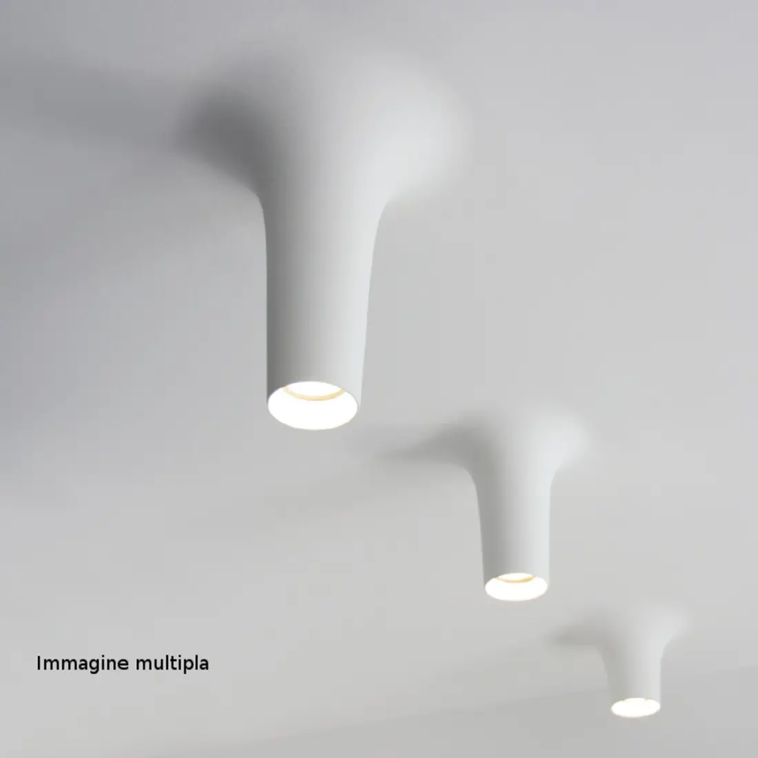 Spot encastré BF-8935G GU10 LED plâtre blanc à peindre à l'intérieur IP20