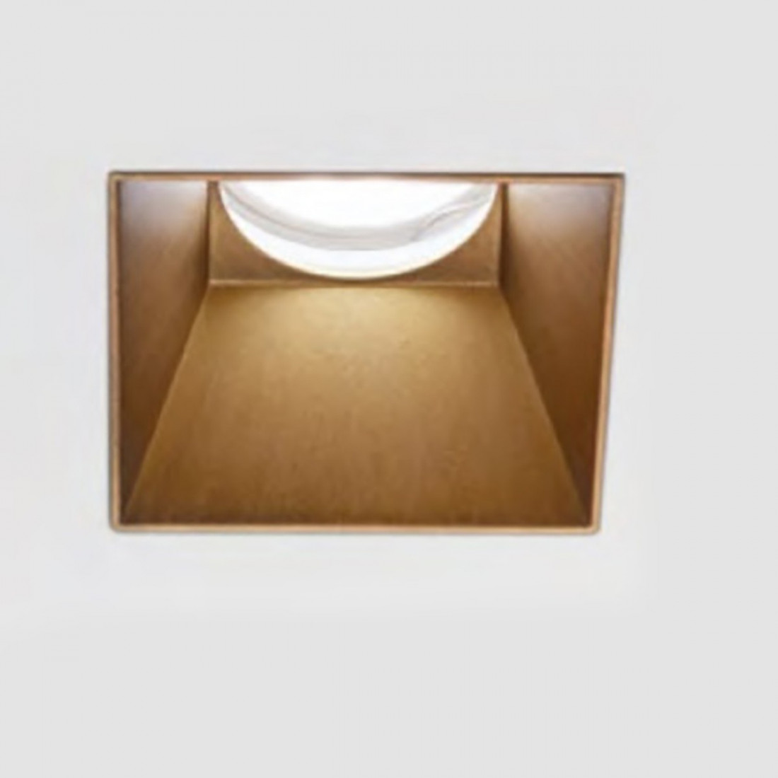 Faretto incasso GE-GFA642 classico gesso lampada incasso soffitto quadrata rame giallo interno