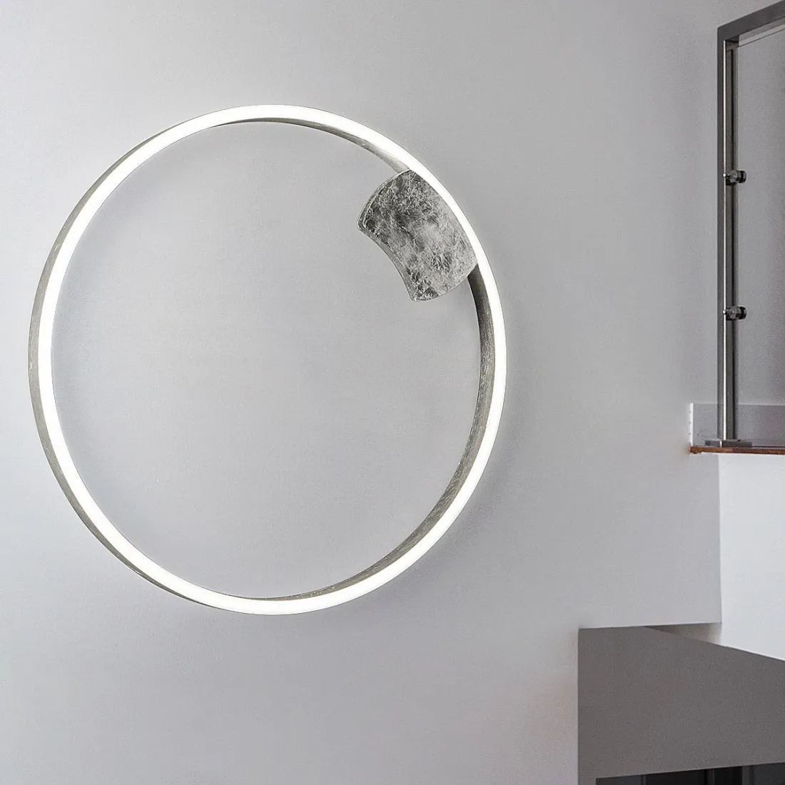 Plafonnier FB-LOOP 2129 PL75 45W LED 2450LM 75CM aluminium peint décoré de silicone lampe mur plafond plafond cercle intérieur