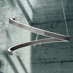 Suspension FB-SPIRA 2130 S60 82W LED 4600LM 4000 ° K 60CM IP20 lustre ultramoderne en silicone peint en aluminium peint