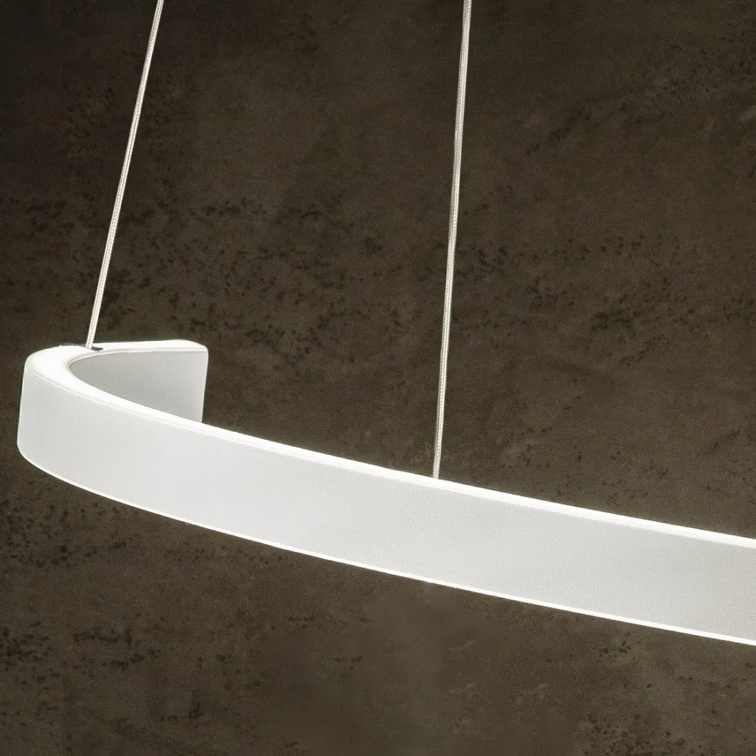 Sospensione FB-SPIRA 2130 S60 82W LED 4600LM 4000°K 60CM IP20 alluminio verniciato decorato silicone lampadario ultramoderno