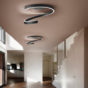 Plafoniera FB-SPIRA 2130 PL60 50W LED 2800LM 4000°K 60CM IP20 alluminio verniciato decorato lampada soffitto ultramoderno