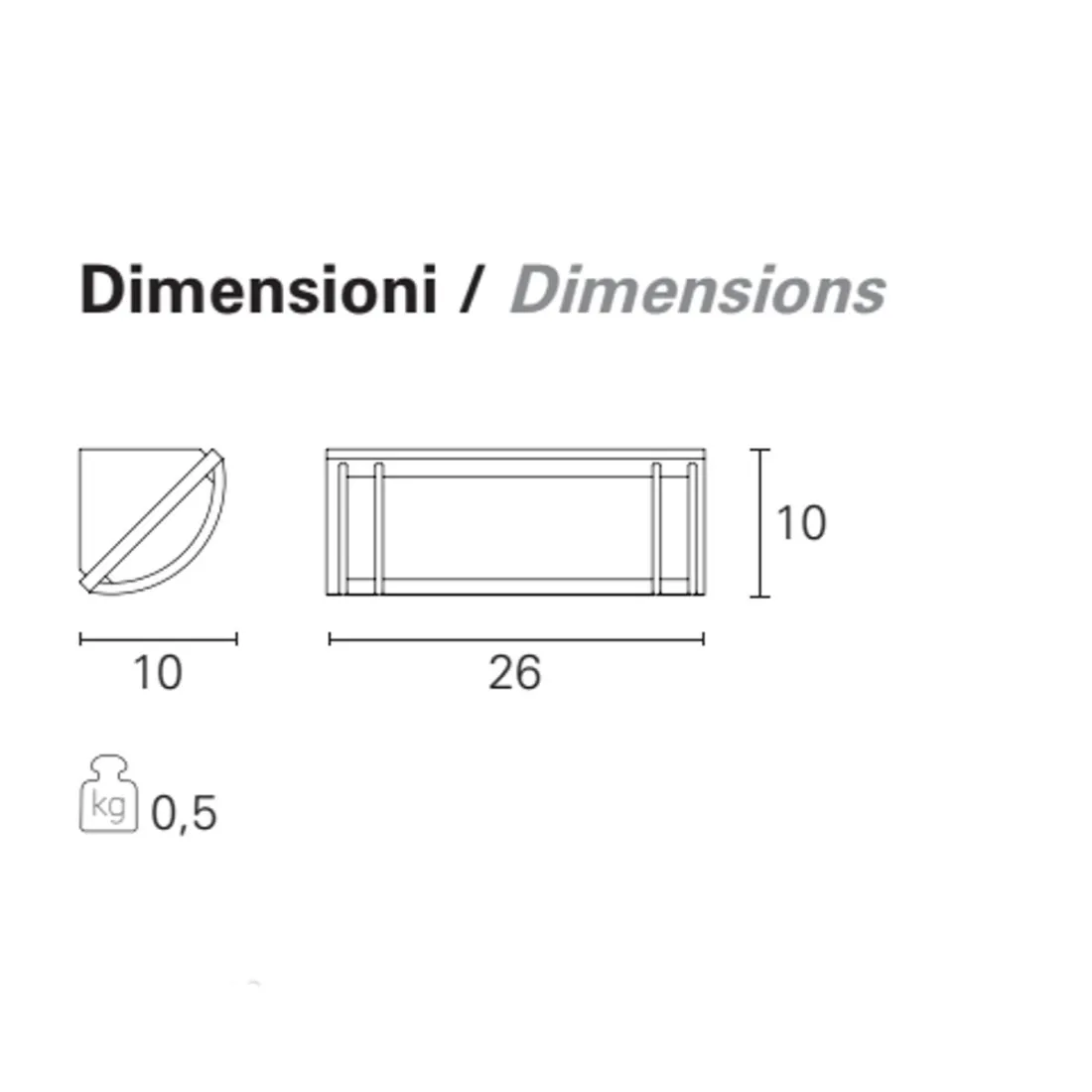 Applique PN-CORNER EST140 E27 LED applique murale aluminium moderne plafond extérieur IP44