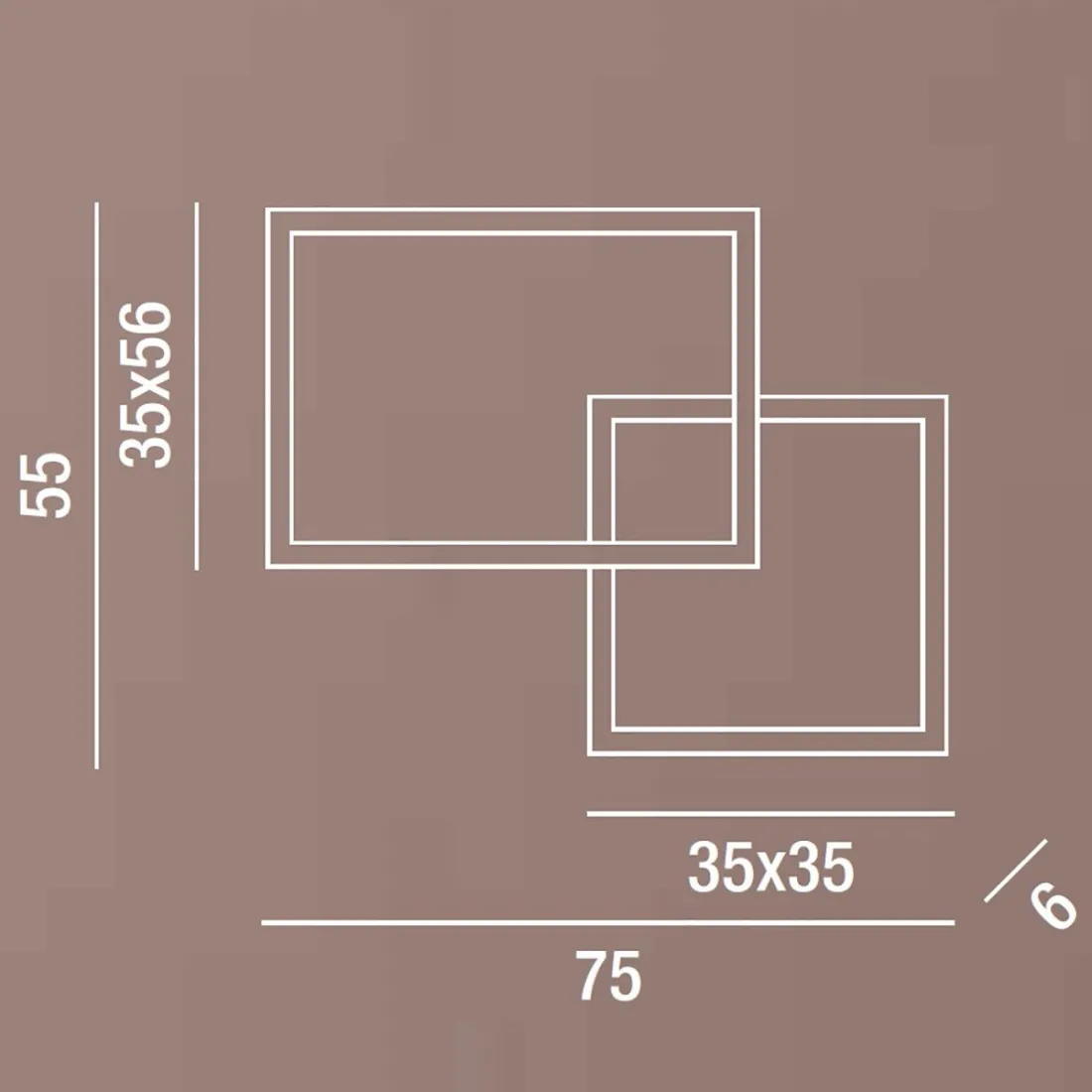 Plafonnier CROSS 6595 Eclairage Perenz