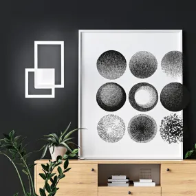 PZ-CROSS 6598 Applique murale LED 20W 1500LM 3000 ° K applique murale aluminium noir blanc panneaux de plafond ultra-modernes