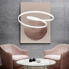 Lampadario led bianco...