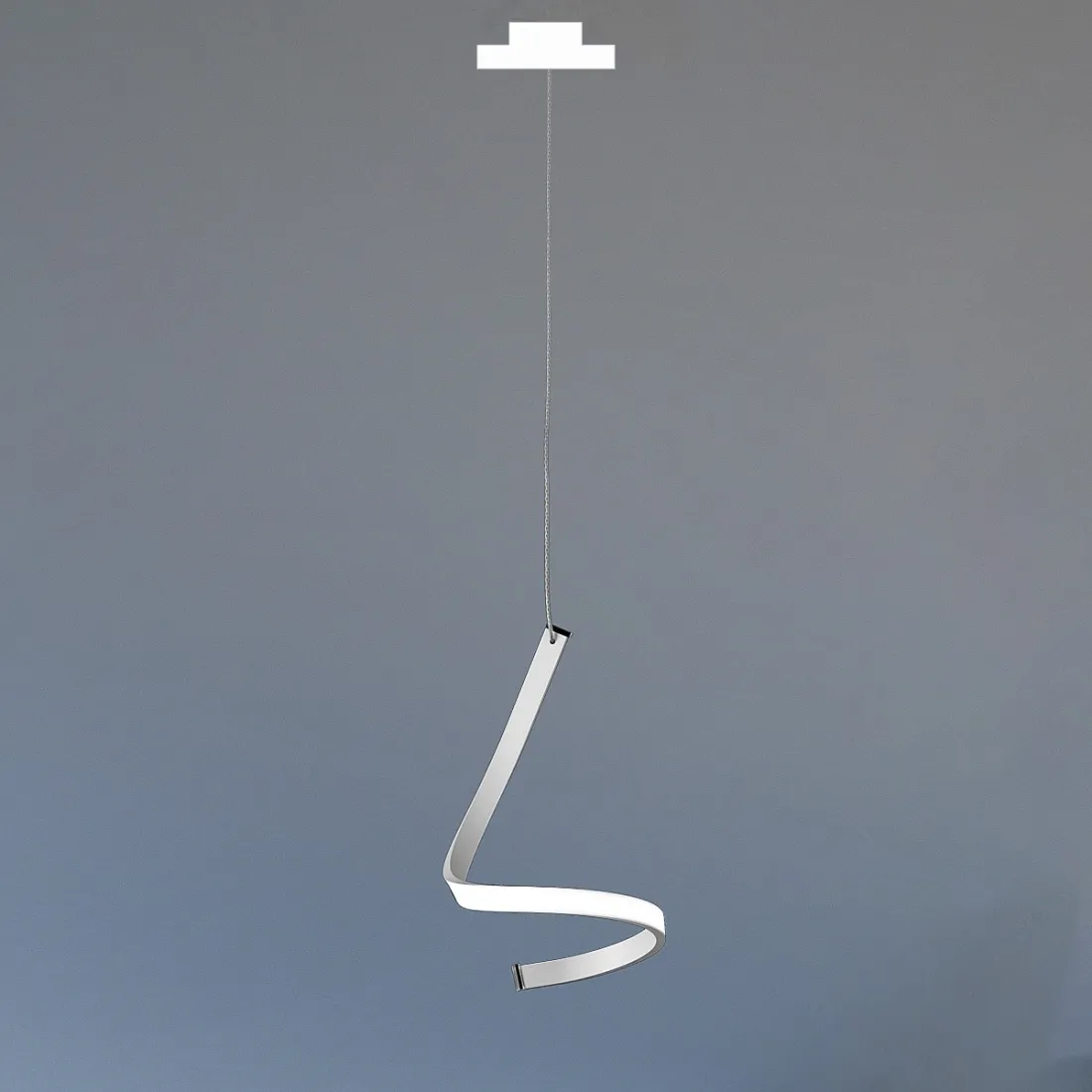 Sospensione FB-TAPE 2133 S1 10W LED 1000LM calata ultramoderna metallo bianco nero interno