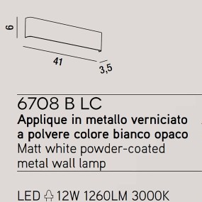 Applique WAY 6708 Perenz illuminazione