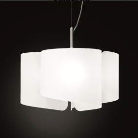 Lampadario moderno Selene illuminazione PAPIRO 0370 3 053 11L E27 LED vetro sospensione