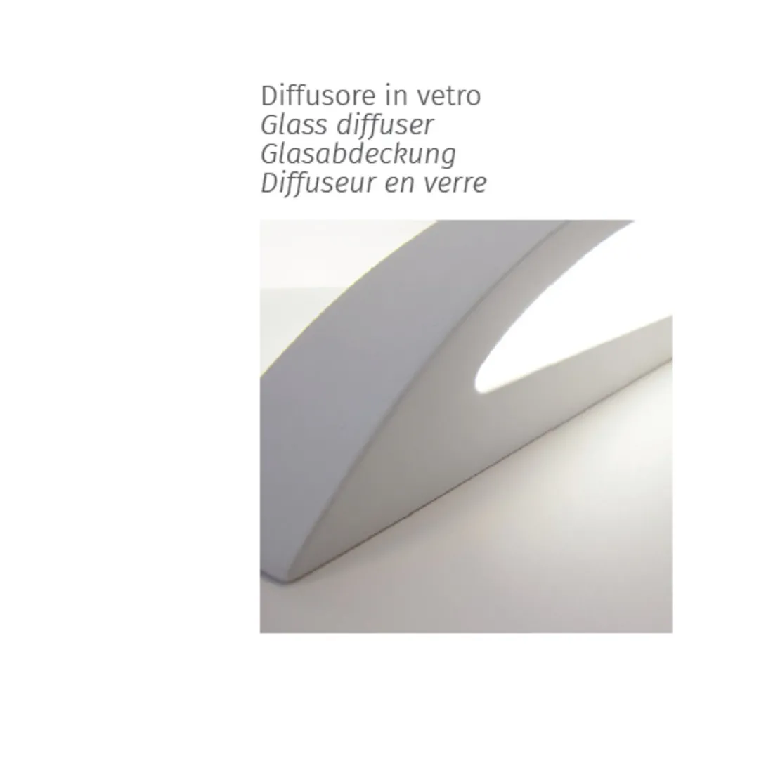 Belfiore 9010 ERIDA THIN 8144.3071 LED-Wandleuchte aus Gips
