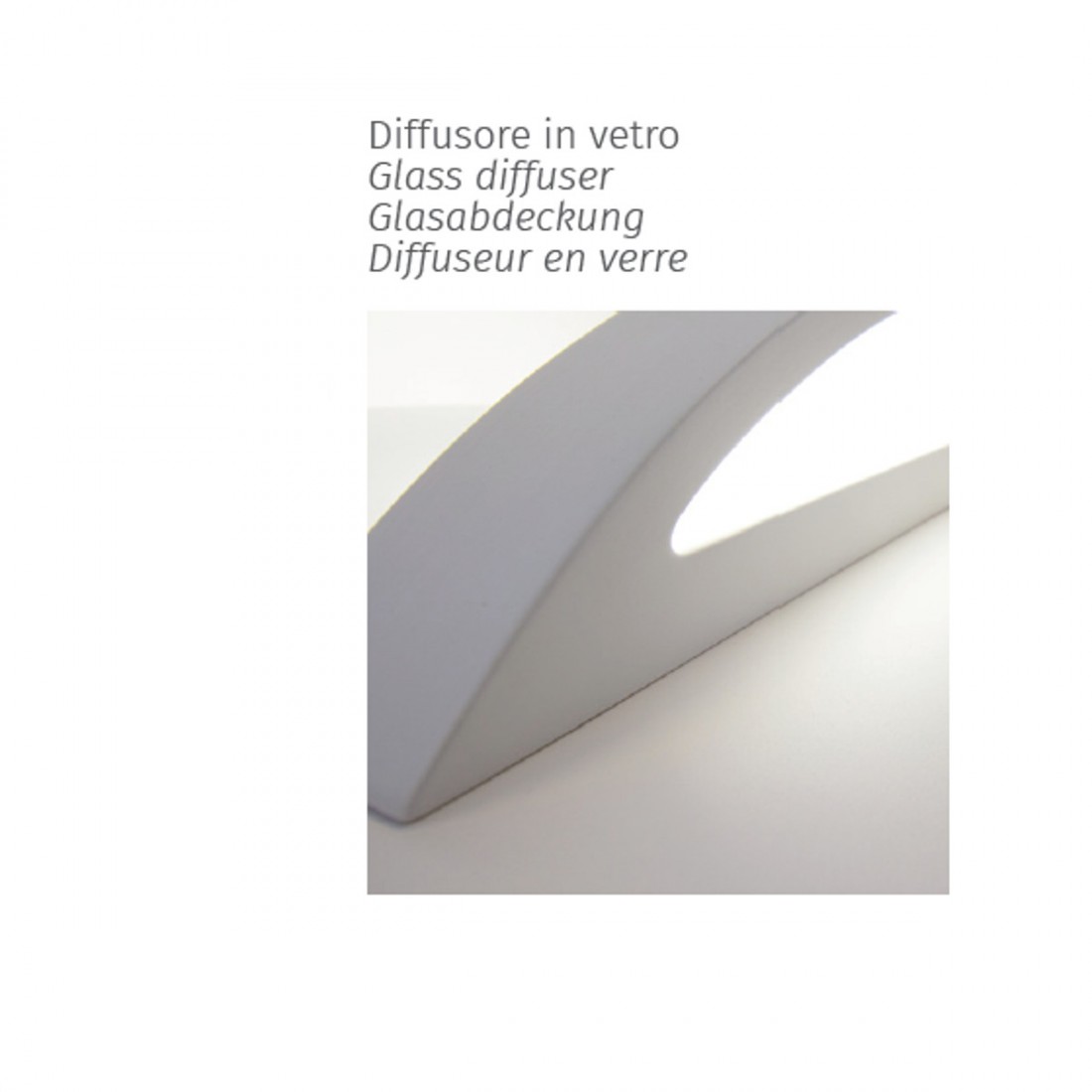 Applique gesso Belfiore 9010 ERIDA THIN 8144.41 E27 LED