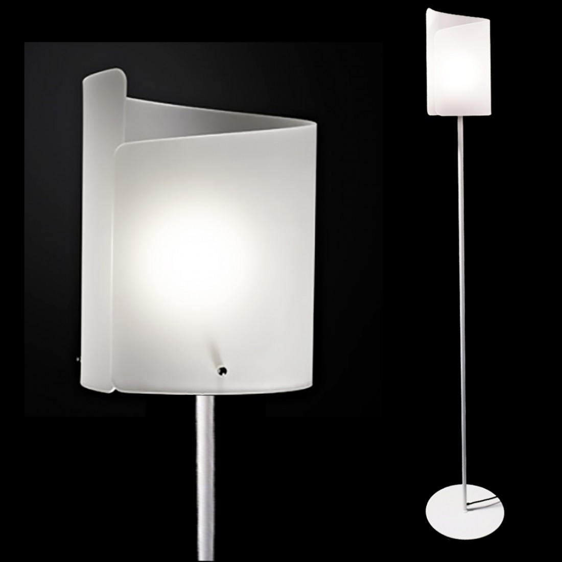 Lampadaire moderne Selene illuminazione PAPYRUS 0388 053 E27 LED