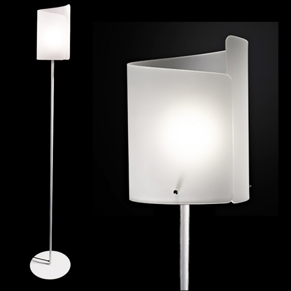 Lampadaire moderne Selene illuminazione PAPYRUS 0388 053 E27 LED