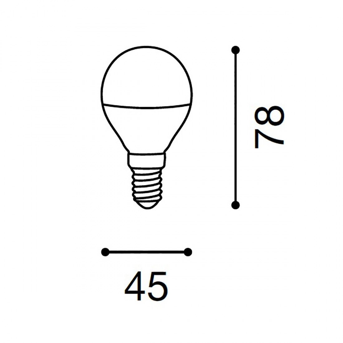 7W LED-Lampe in opaler Kunststoffkugel, Tropfen, warmes Licht