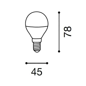 Lampada Led a Sfera Opale E14 8W 3000K Luce Calda 200007 LINKLED