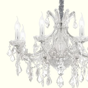 Lampadario cristallo cromo...