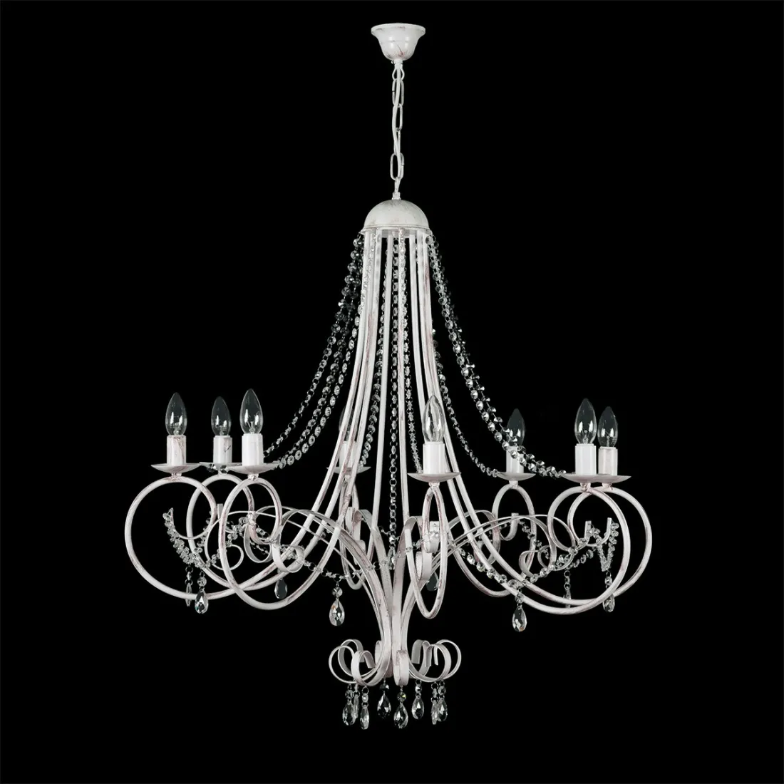 Padana Lampadari klassischer Kronleuchter LORD KRISS 1107 8 E14 LED Kronleuchter