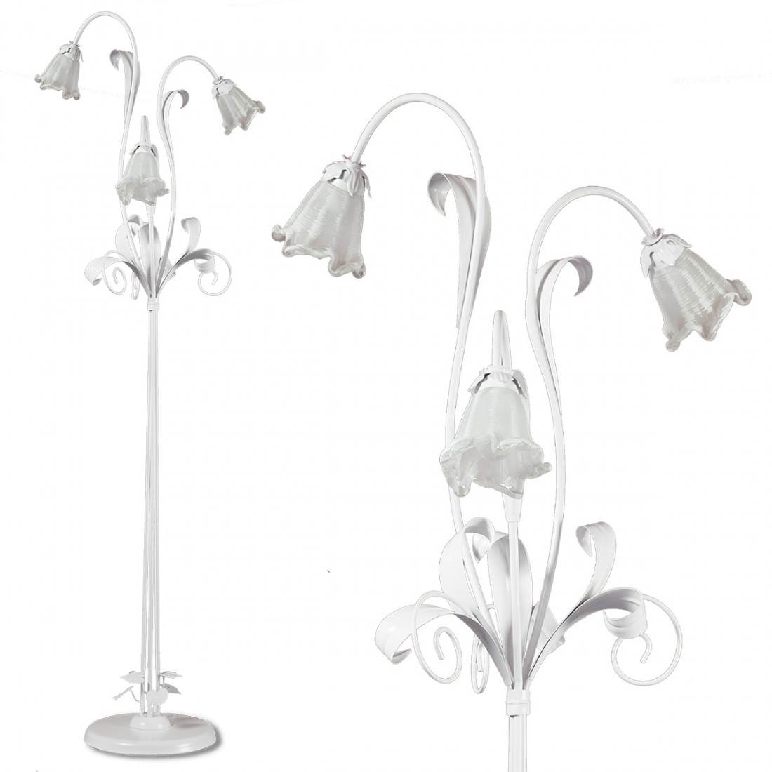 Lampadaire moderne Padana Lampadari SHABBY CHIC 1104 PT3 E14 LED