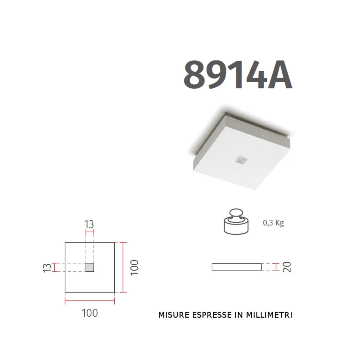Plafonnier BF-8914A 3039 Belfiore