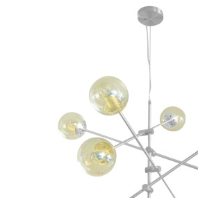 Lustre moderne Padana Lampadari GIOKO 1103 6 BI E27 LED