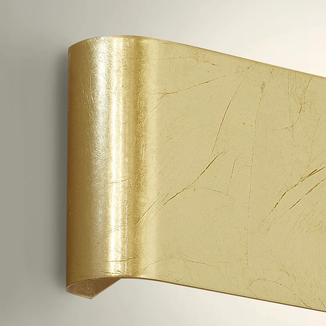 Klassische Wandlampe mit Blattgold und Doppellicht-LED