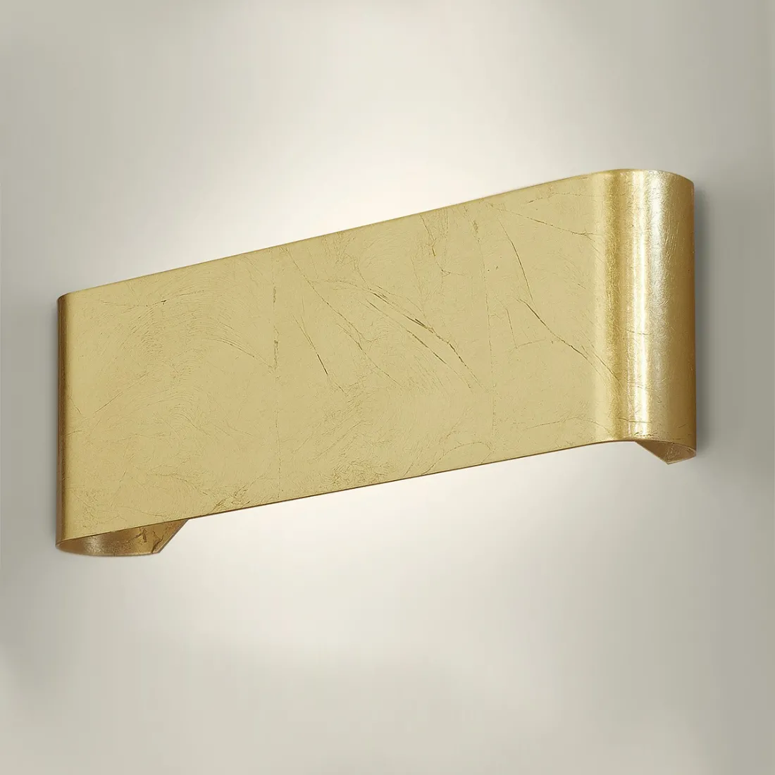 Applique classique avec feuille d'argent doré et led à double émission